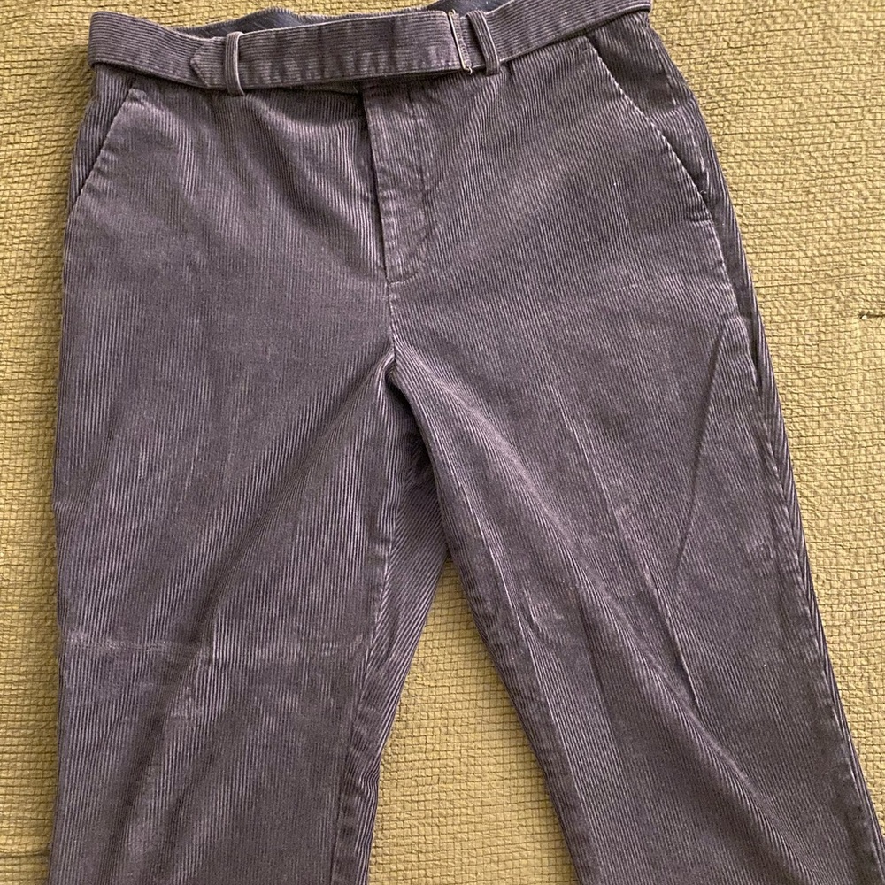 Express Navy belted corduroy trousers 32x27